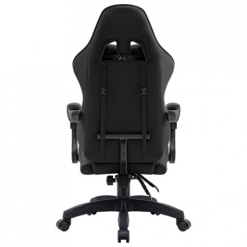 Кресло компьютерное DEFENDER Breeze, 2 подушки, ткань, черное, 64299