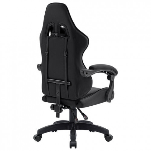 Кресло компьютерное DEFENDER Breeze, 2 подушки, ткань, черное, 64299