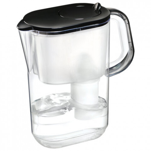 Кувшин-фильтр для очистки воды БАРЬЕР Эверест, 3,5 л, со сменной кассетой, черный,, В775Р00