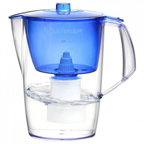 Кувшин-фильтр для очистки воды БАРЬЕР Норма, 3,6 л, со сменной кассетой, индиго, В0, В041Р00