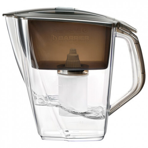 Кувшин-фильтр для очистки воды БАРЬЕР Гранд Нео, 4,2 л, со сменной кассетой, антрац, В015Р00