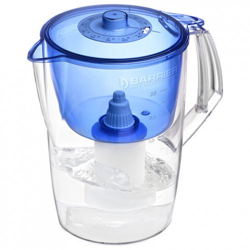 Кувшин-фильтр для очистки воды БАРЬЕР Норма, 3,6 л, со сменной кассетой, индиго, В0, В041Р00