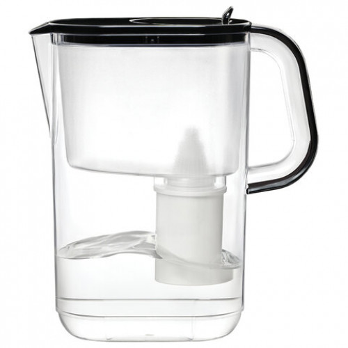 Кувшин-фильтр для очистки воды БАРЬЕР Эверест, 3,5 л, со сменной кассетой, черный,, В775Р00