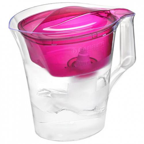 Кувшин-фильтр для очистки воды БАРЬЕР Твист, 4 л, со сменной кассетой, пурпурный, В, В178Р00