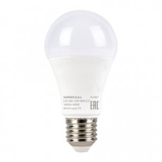 Лампа светодиодная SONNEN EXTRA, 15 (130) Вт, Е27, груша, нейтральный белый, 30000 ч, LED A60-15W-4000-Е27, 457897 Лампа светодиодная SONNEN EXTRA, 15 (130) Вт, Е27, груша, нейтральный белый, 30000 ч, LED A60-15W-4000-Е27, 457897