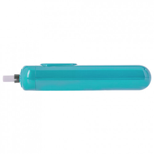 Ластик электрический BRAUBERG JET, питание от 2 батареек ААА, 8 сменных ластиков, голубой, 229612