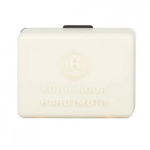 Ластик-клячка KOH-I-NOOR, 37х25х9 мм, голубой, мягкий, натуральный каучук, пластиковый футляр, 6422015007KD, 6422015007KDRU