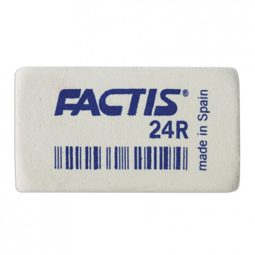 Ластик FACTIS 24 R (Испания), 52х29х10 мм, белый, прямоугольный, CNF24R