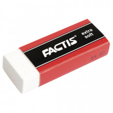 Ластик большой FACTIS Extra Soft ES 20 (Испания), 61х24х13 мм, белый, прямоугольный, CPFES20 Ластик большой FACTIS Extra Soft ES 20 (Испания), 61х24х13 мм, белый, прямоугольный, CPFES20