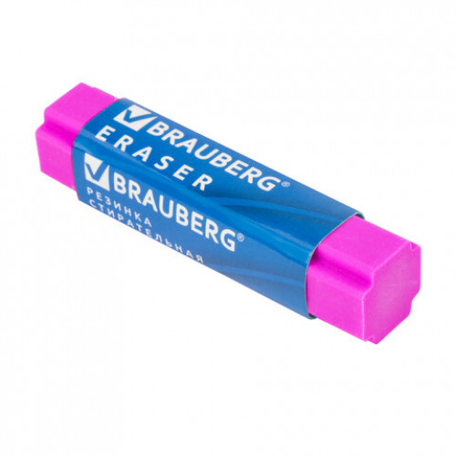 Ластик BRAUBERG X-Erase, 68х15х15 мм, цвет ассорти, экологичный ПВХ, 228066