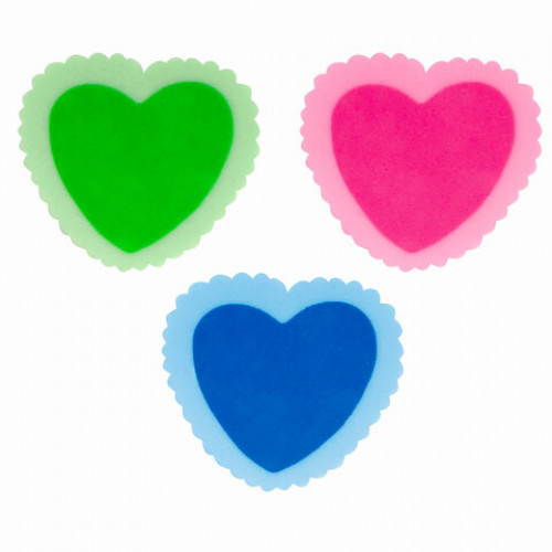 Ластик фигурный ПИФАГОР, Сердечко, 24x21x5 мм, цвет ассорти, 226534