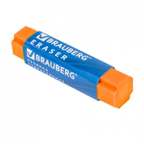 Ластик BRAUBERG X-Erase, 68х15х15 мм, цвет ассорти, экологичный ПВХ, 228066