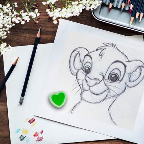 Ластик фигурный ПИФАГОР, Сердечко, 24x21x5 мм, цвет ассорти, 226534