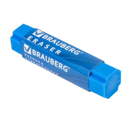 Ластик BRAUBERG X-Erase, 68х15х15 мм, цвет ассорти, экологичный ПВХ, 228066