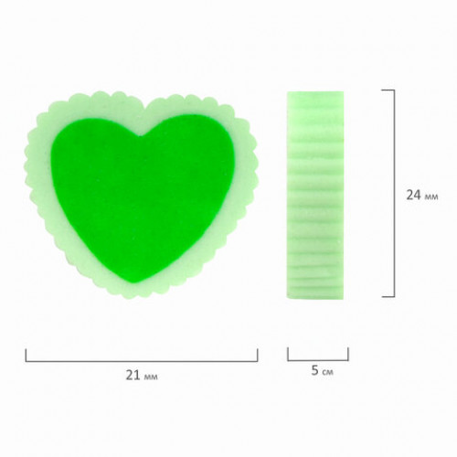 Ластик фигурный ПИФАГОР, Сердечко, 24x21x5 мм, цвет ассорти, 226534