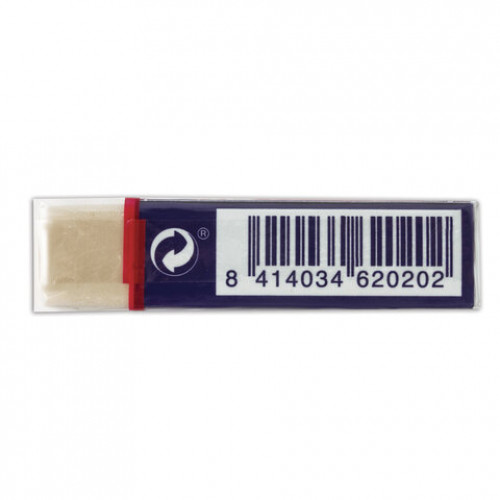 Ластик FACTIS Softer S 20 (Испания), 56х24х14 мм, белый, прямоугольный, картонный держатель, CMFS20