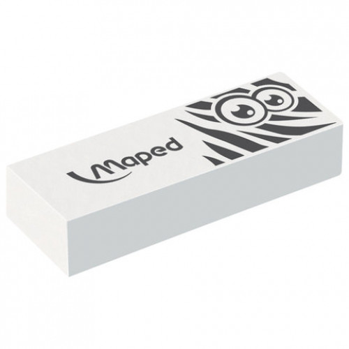 Ластик большой MAPED (Франция) Pulse Technic, 61х21х12 мм, белый, прямоугольный, 116050