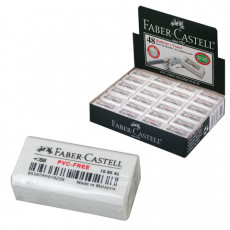 Ластик FABER-CASTELL PVC Free, 31x16x11 мм, белый, прямоугольный, 188648