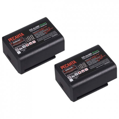 Уровень лазерный, 4 луча, самовыравнивание ± 4 град, РЕСАНТА ПЛ-4Х360 Green, 61/10/544