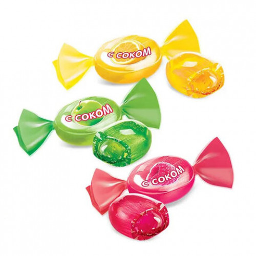 Карамель леденцовая ЯШКИНО, ассорти вкусов с соком малины, яблока, лимона, РВК756