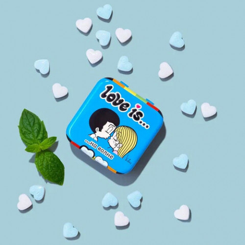 Драже освежающие в форме сердца LOVE IS вкус мята, 20 г, 709242