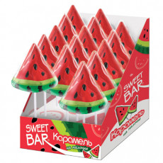 Карамель на палочке SWEET BAR Арбуз, 40 г, УТ18484 Карамель на палочке SWEET BAR Арбуз, 40 г, УТ18484