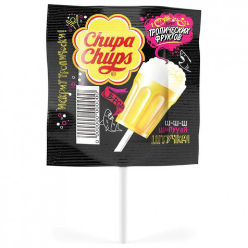 Карамель CHUPA CHUPS (Чупа-Чупс) В-РОР тропический, 15 г, 85594