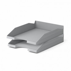Лоток горизонтальный для бумаг КОМПЛЕКТ 2шт., BRAUBERG Modern, 346х254х61 мм, серый, 238025 Лоток горизонтальный для бумаг КОМПЛЕКТ 2шт., BRAUBERG Modern, 346х254х61 мм, серый, 238025
