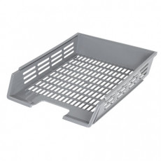 Лоток горизонтальный для бумаг BRAUBERG Basic, А4 (360х270х75 мм), с пазами, сетчатый, серый, 237012 Лоток горизонтальный для бумаг BRAUBERG Basic, А4 (360х270х75 мм), с пазами, сетчатый, серый, 237012