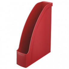 Лоток вертикальный для бумаг LEITZ Plus, ширина 78 мм, красный, 24760025