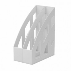 Лоток вертикальный для бумаг КОМПЛЕКТ 2шт., BRAUBERG Modern, 245х75х320 мм, белый, 238030 Лоток вертикальный для бумаг КОМПЛЕКТ 2шт., BRAUBERG Modern, 245х75х320 мм, белый, 238030