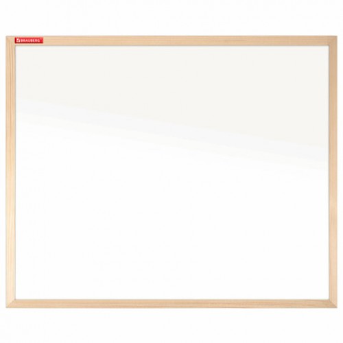 Доска магнитно-маркерная 60х90 см, деревянная рамка, BRAUBERG Wood, 238796