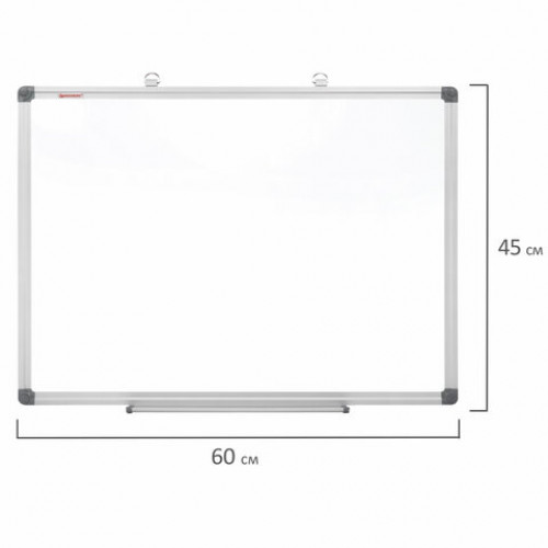 Доска магнитно-маркерная 45х60 см, алюминиевая рамка, BRAUBERG Extra, 237553