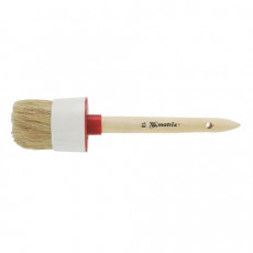 Кисть круглая 60 мм, натуральная щетина, деревянная ручка, для масляных красок, лаков, MATRIX, 82088