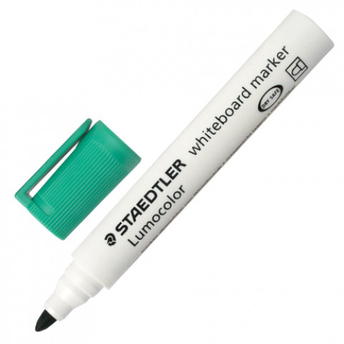 Маркер стираемый для белой доски ЗЕЛЕНЫЙ, STAEDTLER (Германия) Lumocolor, 2 мм, 351-5