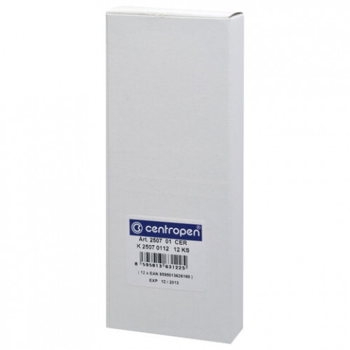 Маркер стираемый для белой доски ЧЕРНЫЙ, CENTROPEN Dry-Wipe, 1-2 мм, 2507, ш/к 26160, 525070112