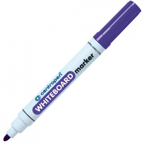 Маркер стираемый для белой доски ФИОЛЕТОВЫЙ CENTROPEN Dry-Wipe, круглый наконечник, 2,5 мм, 8559, 5 8559 0105
