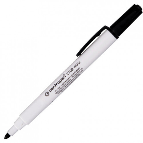 Маркер стираемый для белой доски ЧЕРНЫЙ, CENTROPEN Dry-Wipe, 1,8 мм, 2709, 5 2709 8712