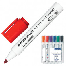 Маркеры стираемые для белой доски НАБОР 6 ЦВЕТОВ, STAEDTLER Lumocolor, 2 мм, 351 WP6 Маркеры стираемые для белой доски НАБОР 6 ЦВЕТОВ, STAEDTLER Lumocolor, 2 мм, 351 WP6