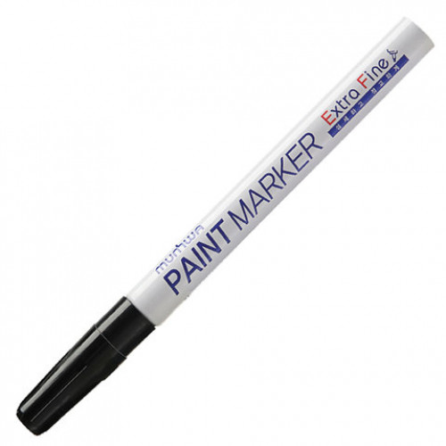Маркер-краска лаковый MUNHWA Extra Fine Paint Marker, ЧЕРНЫЙ, 1 мм, нитро-основа, EFPM-01