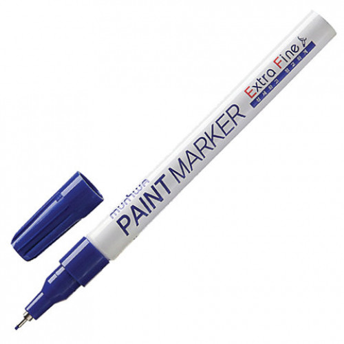 Маркер-краска лаковый MUNHWA Extra Fine Paint Marker, СИНИЙ, 1 мм, нитро-основа, EFPM-02