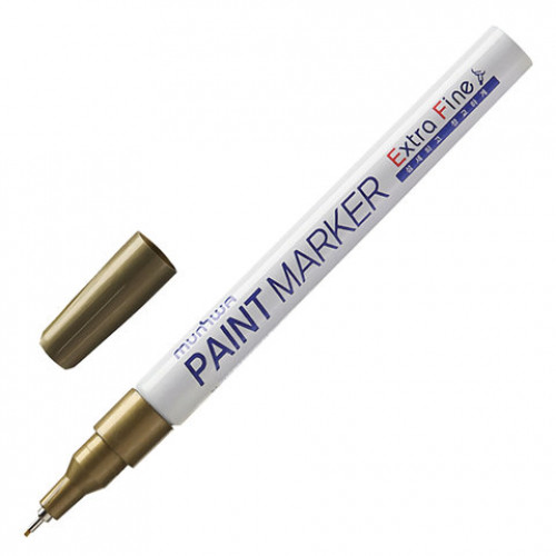 Маркер-краска лаковый MUNHWA Extra Fine Paint Marker, ЗОЛОТОЙ, 1 мм, нитро-основа, EFPM-07