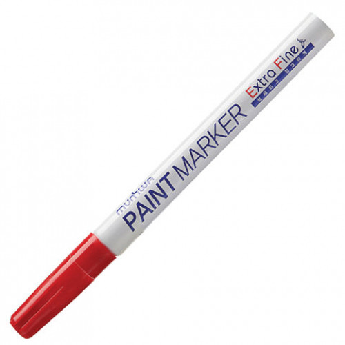 Маркер-краска лаковый MUNHWA Extra Fine Paint Marker, КРАСНЫЙ, 1 мм, нитро-основа, EFPM-03