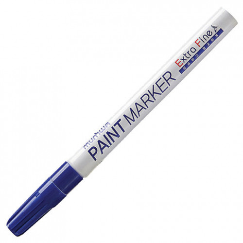 Маркер-краска лаковый MUNHWA Extra Fine Paint Marker, СИНИЙ, 1 мм, нитро-основа, EFPM-02