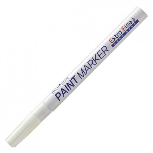Маркер-краска лаковый MUNHWA Extra Fine Paint Marker, БЕЛЫЙ, 1 мм, нитро-основа, EFPM-05