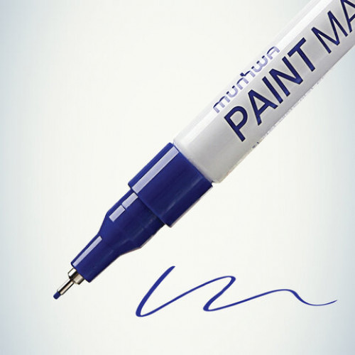 Маркер-краска лаковый MUNHWA Extra Fine Paint Marker, СИНИЙ, 1 мм, нитро-основа, EFPM-02