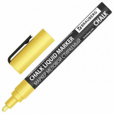 Маркер меловой CHALK LIQUID MARKER, ЗОЛОТИСТЫЙ, 3 мм, стираемый, BRAUBERG CHALK, 152594 Маркер меловой CHALK LIQUID MARKER, ЗОЛОТИСТЫЙ, 3 мм, стираемый, BRAUBERG CHALK, 152594