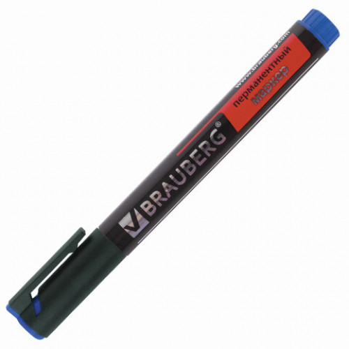 Маркеры перманентные (нестираемые) BRAUBERG, НАБОР 4 шт., АССОРТИ, Energy, с клипом, круглые, 3 мм, 150479