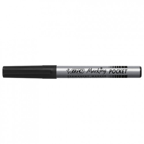 Маркер перманентный BIC Marking Fine ECOlutions, ЧЕРНЫЙ, круглый наконечник 1,1 мм, 8209022