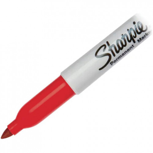 Маркер перманентный SHARPIE (США) КРАСНЫЙ, Fine, круглый наконечник, 1 мм, S0810940